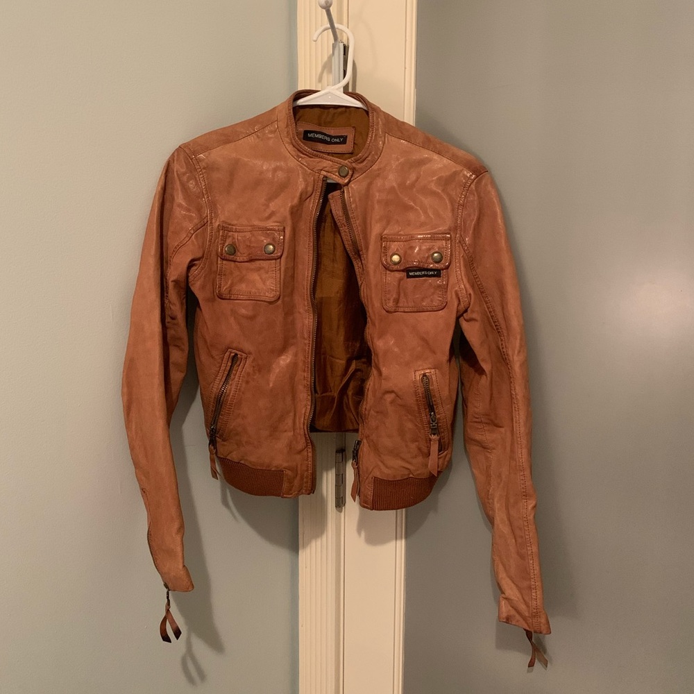 Members Only Vintage Leather Jacket